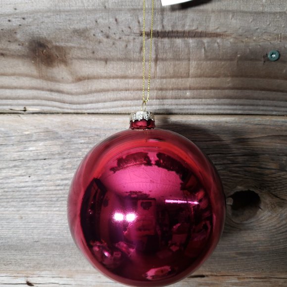 Set of 2 Sullivans 3" Shiny Wine Hand Blown Glass Ornament - Picture 6 of 7